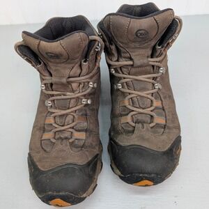 Oboz Bridger Mid Waterproof Hiking Boots Men's Sz 11 B-Dry Brown Leather Lace Up